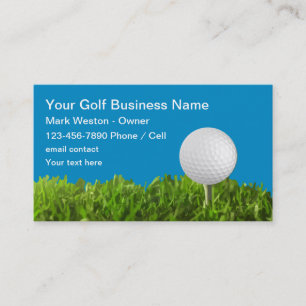 Golf Theme Business Card-sjabloon Visitekaartje