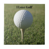Golf Theme Ceramic Tile Tegeltje (Voorkant)
