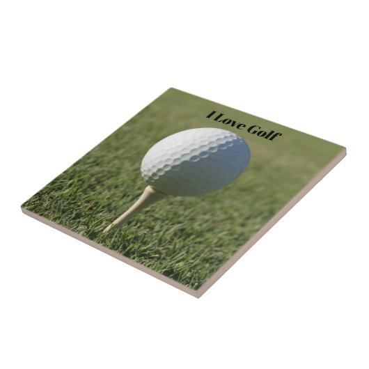Golf Theme Ceramic Tile Tegeltje (Zijkant)