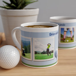 Golf Theme Golfer Dad Instant Photo Espresso Cup Kop