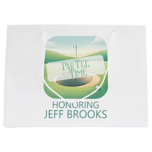 Golf Theme Groot Cadeauzakje (Voorkant)