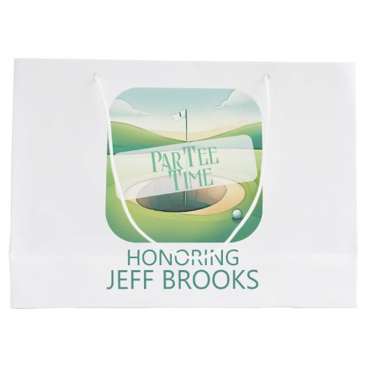 Golf Theme Groot Cadeauzakje (Achterkant)