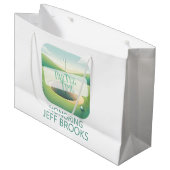 Golf Theme Groot Cadeauzakje (Voorkant Gekanteld)