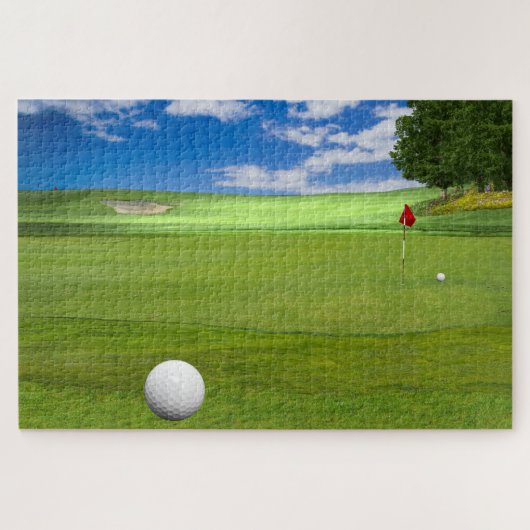 Golf Theme Jigzaag Puzzle Legpuzzel (Horizontaal)