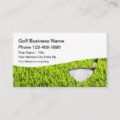 Golf Theme Modern Visitekaartjes (Voorkant)