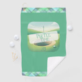 Golf Theme Par T-shirt gepersonaliseerd Golfhanddoek (Insitu)