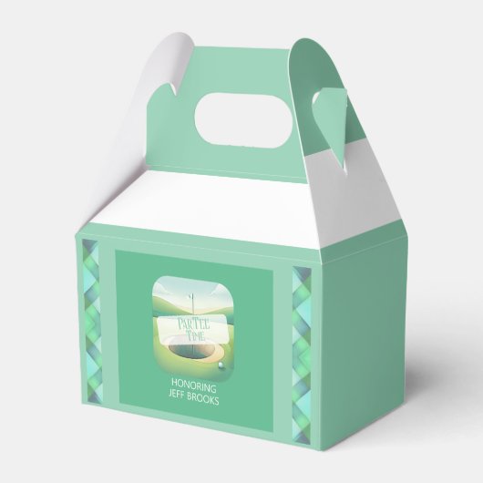 Golf Theme Party Favoriet Box Bedankdoosjes (Achterkant)