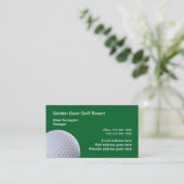 Golf Theme Professioneel Ontworpen  Visitekaartje (Staand voorkant)