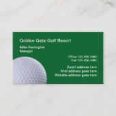 Golf Theme Professioneel Ontworpen  Visitekaartje (Voorkant)