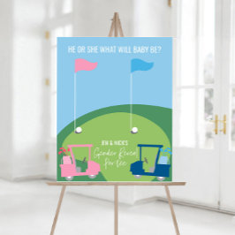 Golf Theme Raad Schatje's Geslacht Poster