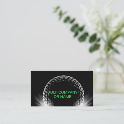 Golf Theme Trainer Instructor Visitekaartje (Staand voorkant)