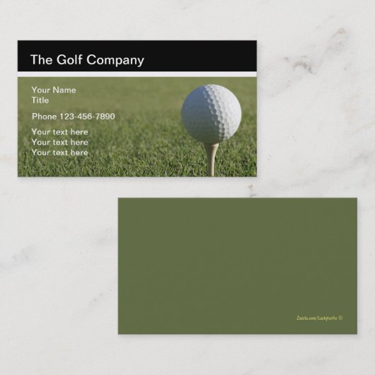 Golf Theme Visitekaartje (Voorkant / Achterkant)