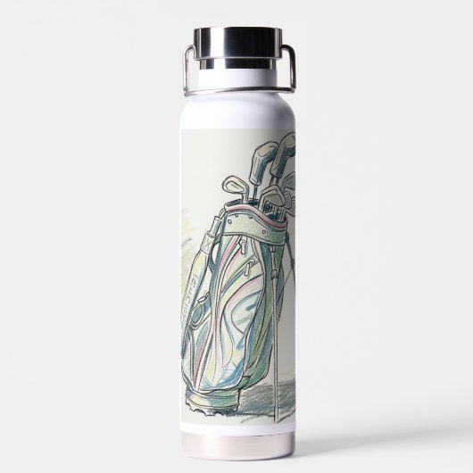 Golf Theme Waterfles (Achterkant)