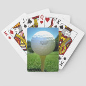 Golf Theme Weddenschap Pokerkaarten (Achterkant)