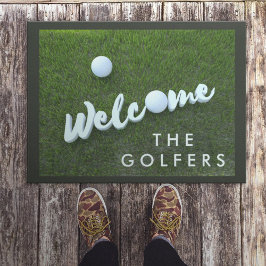 Golf Theme Welkom Golfers Doormat Deurmat