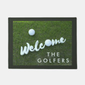 Golf Theme Welkom Golfers Doormat Deurmat (Voorkant)