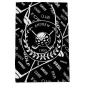 Golf themed Birthday Medium Cadeauzakje (Voorkant)