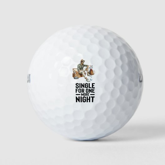 Golf themed for Bachelor Party Golfballen (Voorkant)