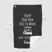Golf Themed Retirement Gifts Funny Golfer Related  Golfhanddoek (Insitu)
