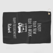 Golf Themed Retirement Gifts Funny Golfer Related  Golfhanddoek (Horizontaal)