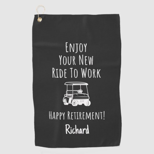 Golf Themed Retirement Gifts Funny Golfer Related  Golfhanddoek (Voorkant)