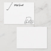Golf themed with Name for golfer  Note Card Notitiekaartje (Voorkant / Achterkant)