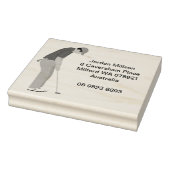Golf Thgerespecteerd Rubberstempel (Stempel)