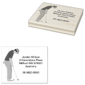 Golf Thgerespecteerd Rubberstempel (Gestempeld)