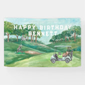 Golf Thgerespecteerd | Welkomstbanner van Birthday Spandoek (Horizontaal)