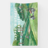 Golf Thgerespecteerd | Welkomstbanner van Birthday Spandoek (Verticaal)
