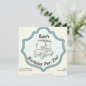 Golf Thgerespecteerde Birthday Party Feestdagenkaart (Staand voorkant)