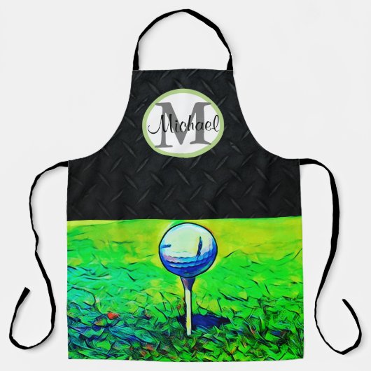 Golf Thgerespecteerde Mannen van de Monogram Cool  Schort (Voorkant)