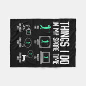 Golf Things I Do In My Spare Time Golfer Kids Boys Fleece Deken (Voorkant (Horizontaal))