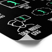 Golf Things I Do In My Spare Time Golfer Kids Boys Poster (Hoek)