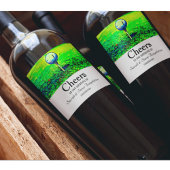 Golf Thleed Wedding Cheers Reception Wine Labs Wijn Etiket