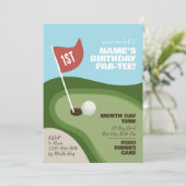 Golf ThMED Par-T-shirt Uitnodiging (Staand voorkant)