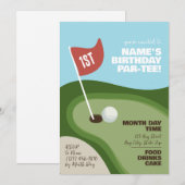 Golf ThMED Par-T-shirt Uitnodiging (Voorkant / Achterkant)