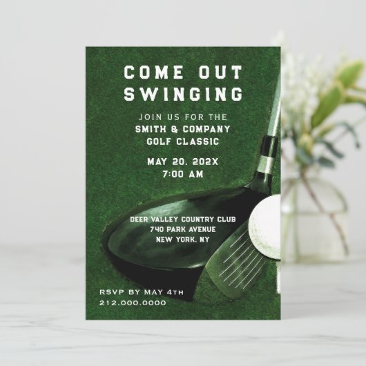 Golf Threaditation Kaart (Staand voorkant)