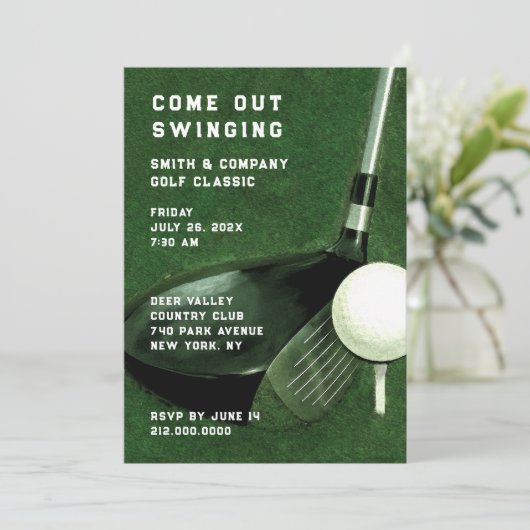 Golf Threaditation Kaart (Staand voorkant)