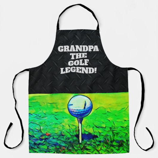 Golf Threadsport opa Legende Funny Schort (Voorkant)
