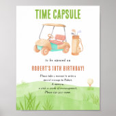 Golf Tijdcapsule 1e verjaardag  Poster (Voorkant)