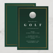 Golf Toernoi Uitnodiging (Voorkant / Achterkant)