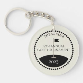 Golf Toernooi Club Naam Sleutelhanger