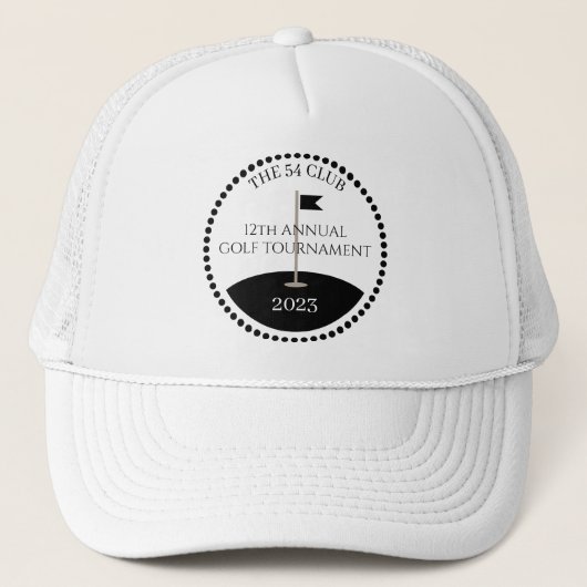 Golf Toernooi Club Naam Trucker Pet (Voorkant)