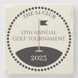 Golf Toernooi Clubnaam Stenen Onderzetter