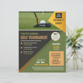Golf Toernooi Flyer Sjabloon (Staand voorkant)