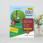 Golf Toernooi Flyer Sjabloon (Staand voorkant)