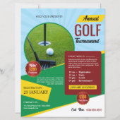 Golf Toernooi Flyer Sjabloon (Voorkant)