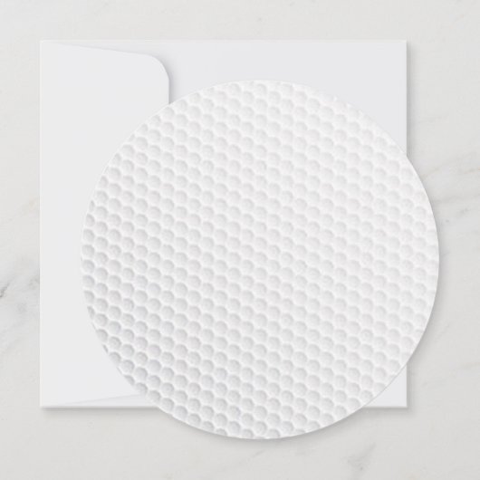 Golf Toernooi Golf Ball uitnodiging (Achterkant)