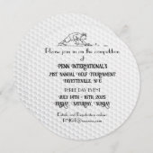 Golf Toernooi Golf Ball uitnodiging (Voorkant / Achterkant)